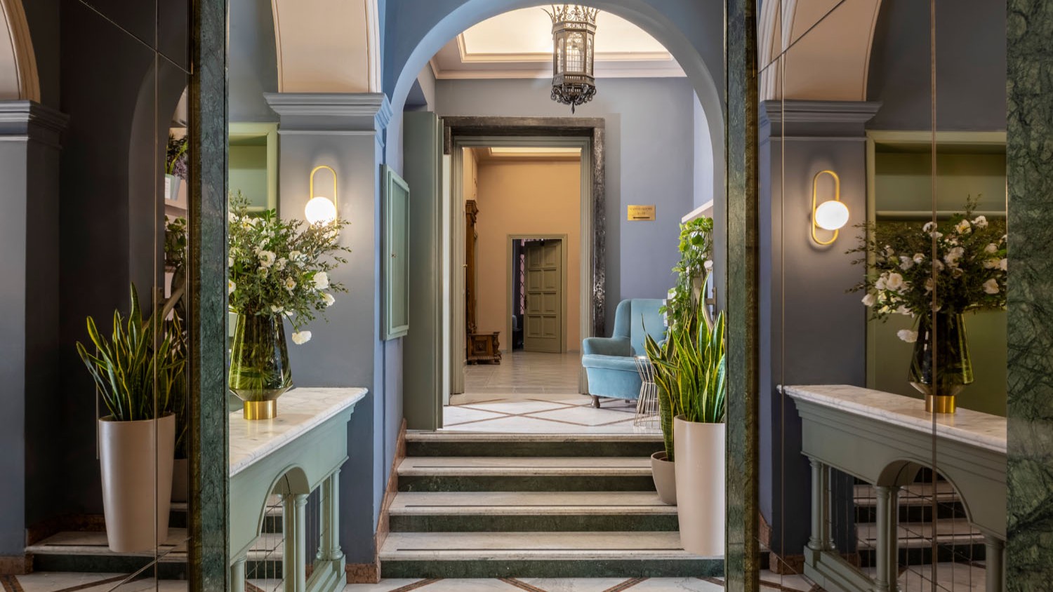 Hall con atmosfera elegante - Hotel Marisa, BZAR hotels a Roma