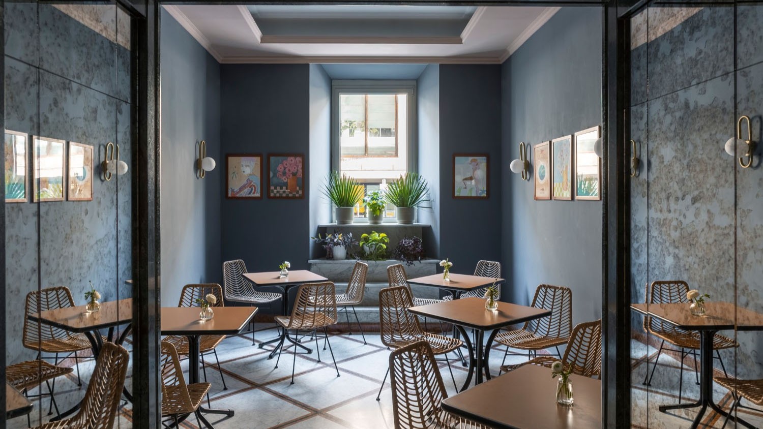 Vista nella sala colazioni - Hotel Marisa, BZAR hotels a Roma